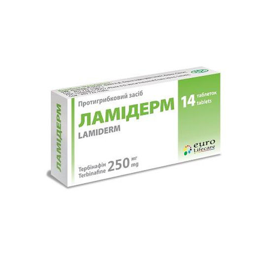 Ламідерм таблетки 250 мг №14